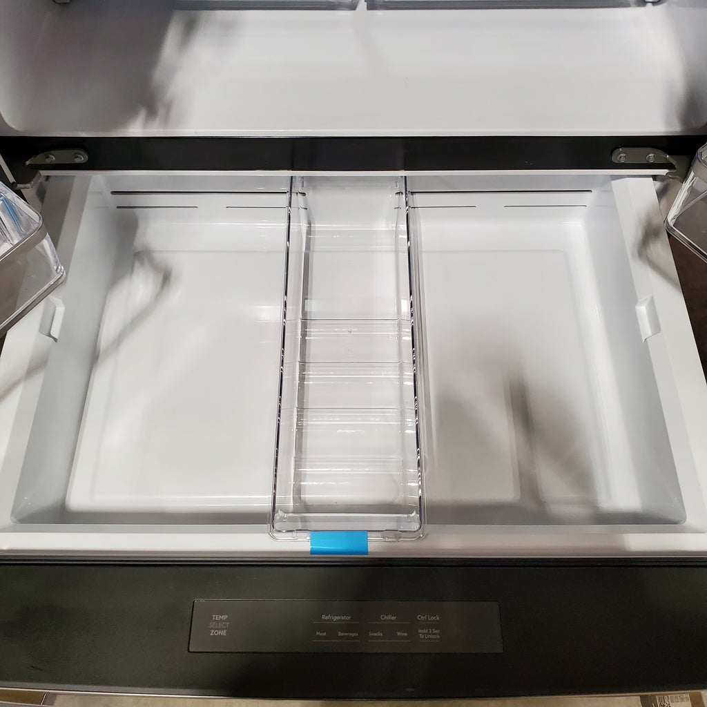 Pictures of GE Profile™ ENERGY STAR® 27.9 Cu. Ft. Smart Fingerprint Resistant 4-Door French-Door Refrigerator with Door In Door 22SD049 - PVD28BYNFS - Scratch & Dent (Minor) - Neu Appliance Outlet - Discount Appliance Outlet in Austin, Tx