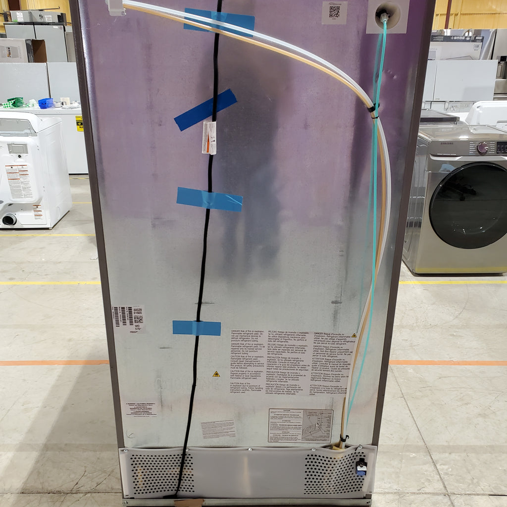 Pictures of Frigidaire 25.6-cu ft ENERGY STAR Side-by-Side Refrigerator with Ice Maker in Fingerprint Resistant Stainless Steel 22SD031 - FRSS26L3AF - Scratch & Dent (Minor) - Neu Appliance Outlet - Discount Appliance Outlet in Austin, Tx