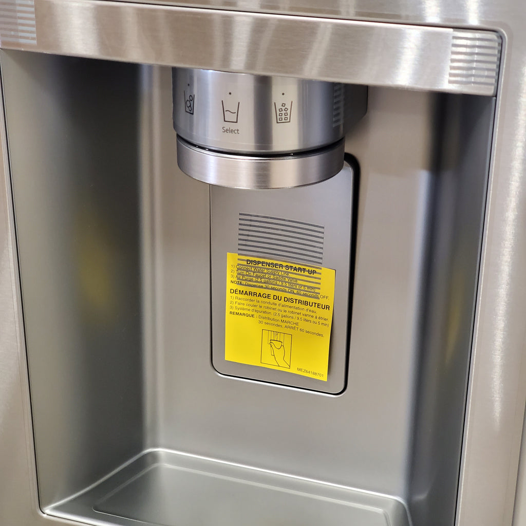 LG 29 cu. ft. Smart Standard-Depth MAX™ 4-Door French Door Refrigerator with Full-Convert Drawer™ in Print Proof Stainless Steel 3SD931 - LF29H8330S - Open Box