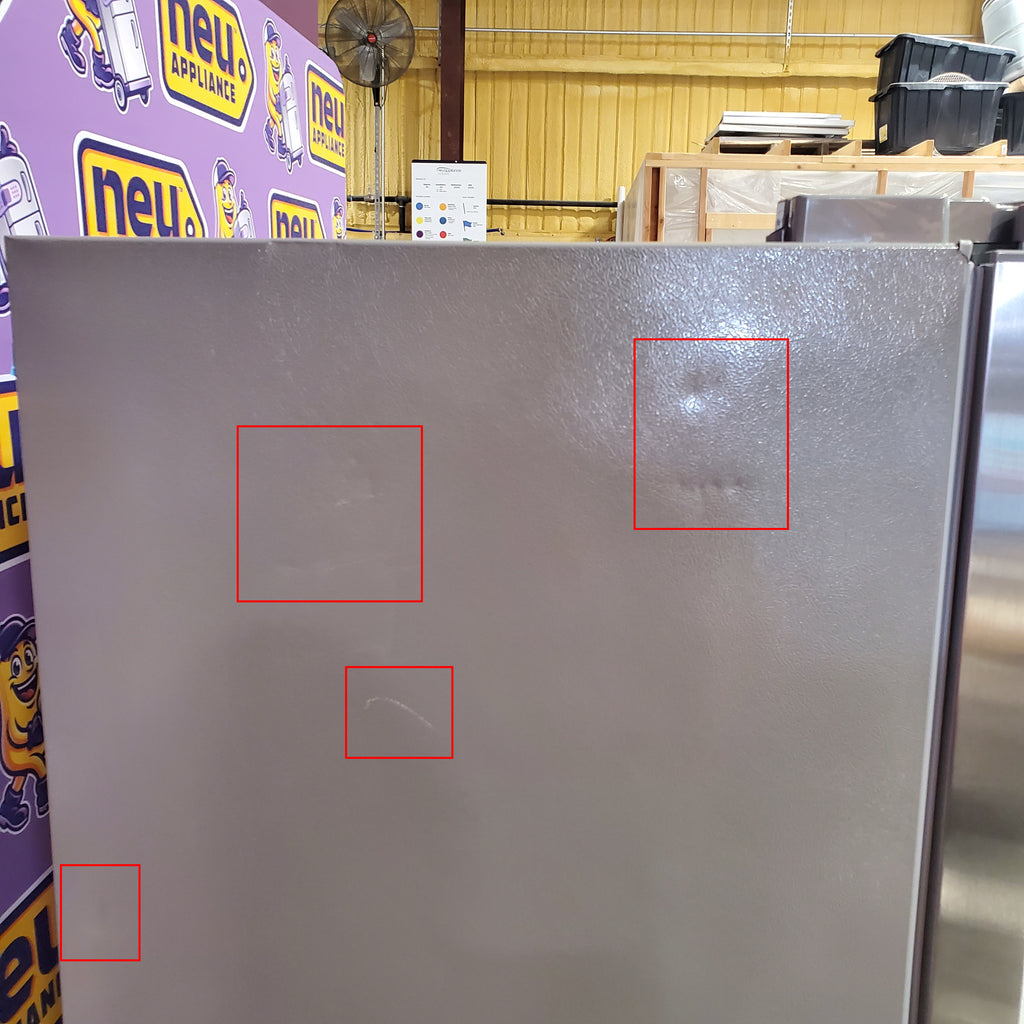 Frigidaire 25.6 cu. ft. ENERGY STAR Side by Side Refrigerator with Exterior Water and Ice Dispenser in Stainless Steel 3SD1078 - FRSS2623AS - Scratch & Dent (Minor)