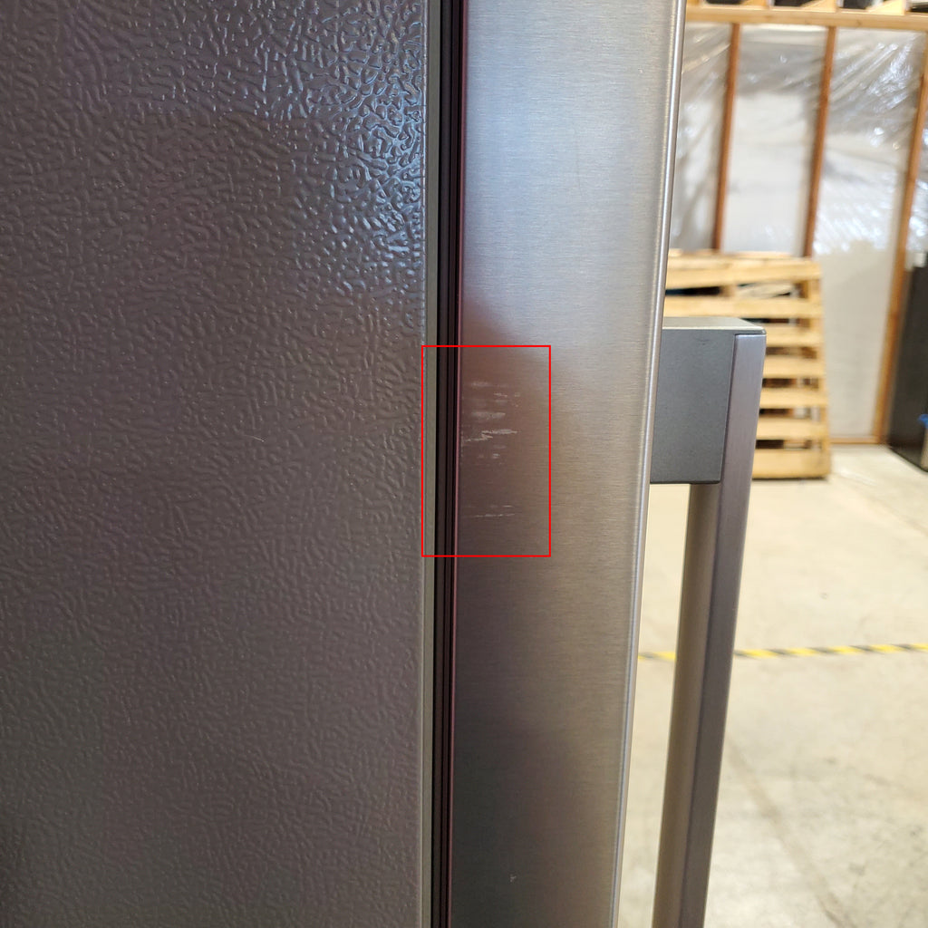 Hisense Counter Depth Bottom Freezer 17.2 Cu. Ft. Refrigerator with LED Lighting and Super Cool and Super Freeze in Fingerprint Stainless Steel 24SD053 - HRB171N6ASE - Scratch and Dent (Minor)