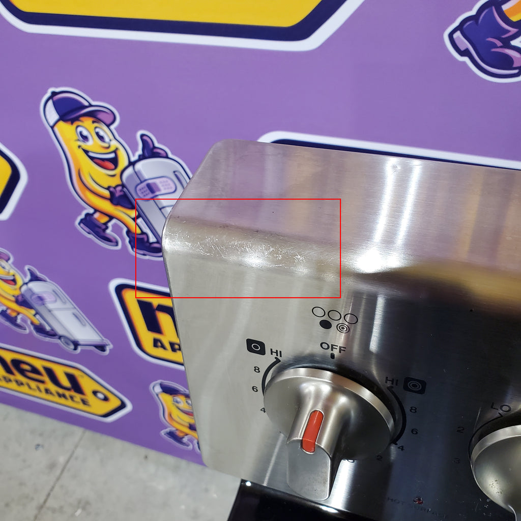 Samsung 30-in Glass Top 5 Elements 5.9-cu ft Self-Cleaning Convection Oven Freestanding Electric Range in Stainless Steel 1CR02115 - NE597R0ABSR - Certified Refurbished