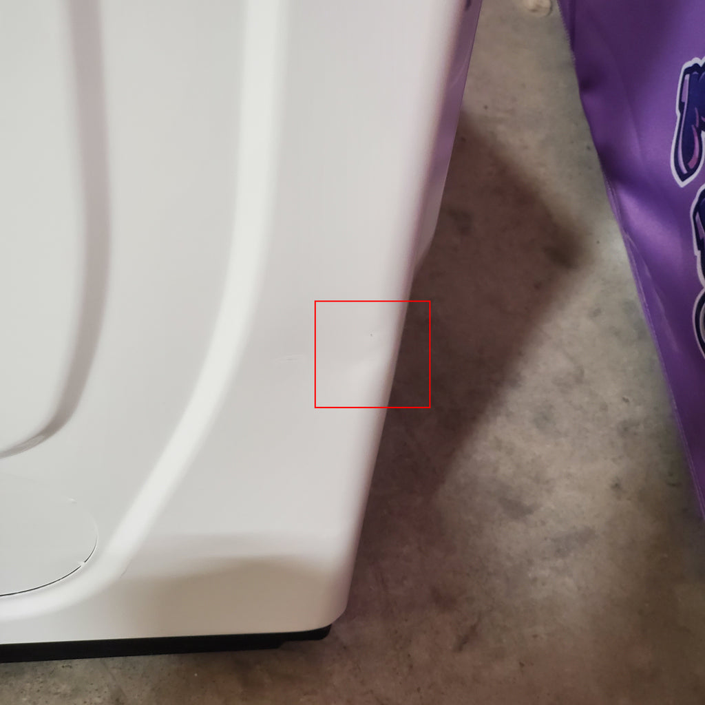 Pictures of Samsung White Smart Electric 7.4 Cu. Ft. Dryer with Sensor Dry and Steam Sanitize+ 5SD257 - DVE52A5500W - Scratch & Dent (Moderate) - Neu Appliance Outlet - Discount Appliance Outlet in Austin, Tx