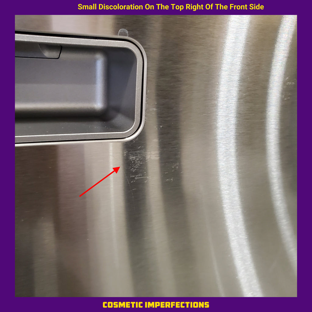 Pictures of GE Profile Fingerprint Resistant Stainless Steel Energy Star Top Control Stainless Steel Interior Dishwasher with Microban Antimicrobial Technology PDP715SYVFS - Scratch and Dent (Minor) - Neu Appliance Outlet - Discount Appliance Outlet in Austin, Tx