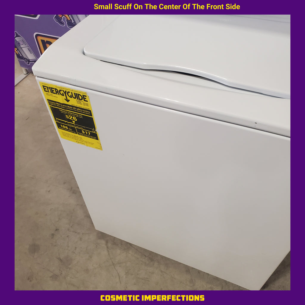 Pictures of GE White Combo 3.8 Cu. Ft. Top Load Washer and 5.9 Electric Dryer GUD27ESSM1WW - Certified Refurbished - Neu Appliance Outlet - Discount Appliance Outlet in Austin, Tx