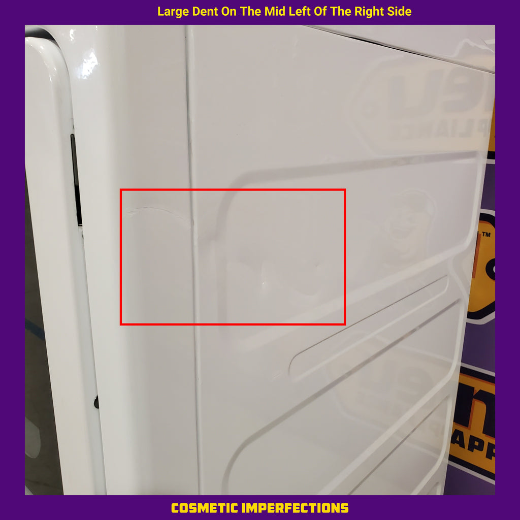 Pictures of GE Profile™ ENERGY STAR® 5.0 cu. ft. Capacity Washer with Smarter Wash Technology PTW600BSRWS - New in Box and GE Profile™ ENERGY STAR® 7.4 cu. ft. Capacity Electric Dryer with Sanitize Cycle 16229 - PTD60EBSRWS - Scratch & Dent (Moderate) - Neu Appliance Outlet - Discount Appliance Outlet in Austin, Tx