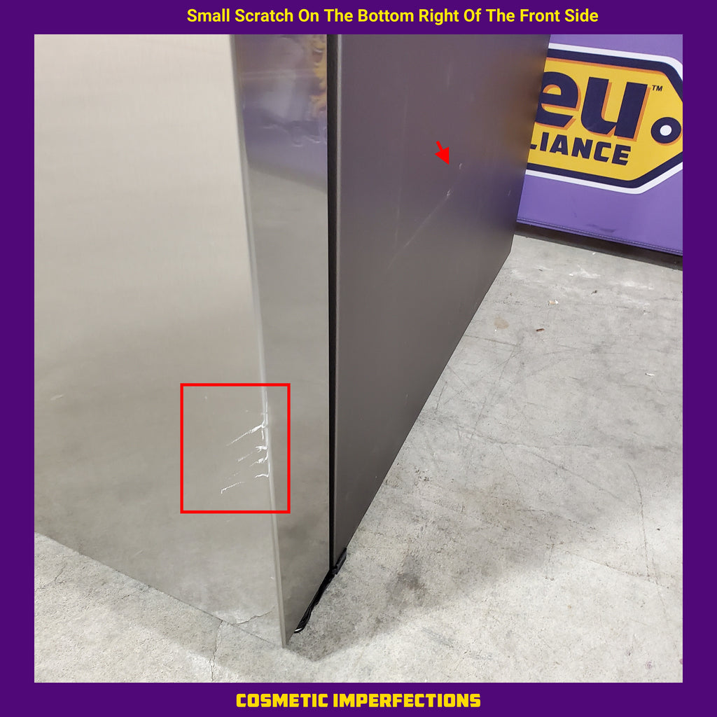 Samsung 27.4-cu ft Side-by-Side Refrigerator with Ice Maker in Fingerprint Resistant Stainless Steel 5SD266 - RS27T5200SR - Scratch & Dent (Minor)