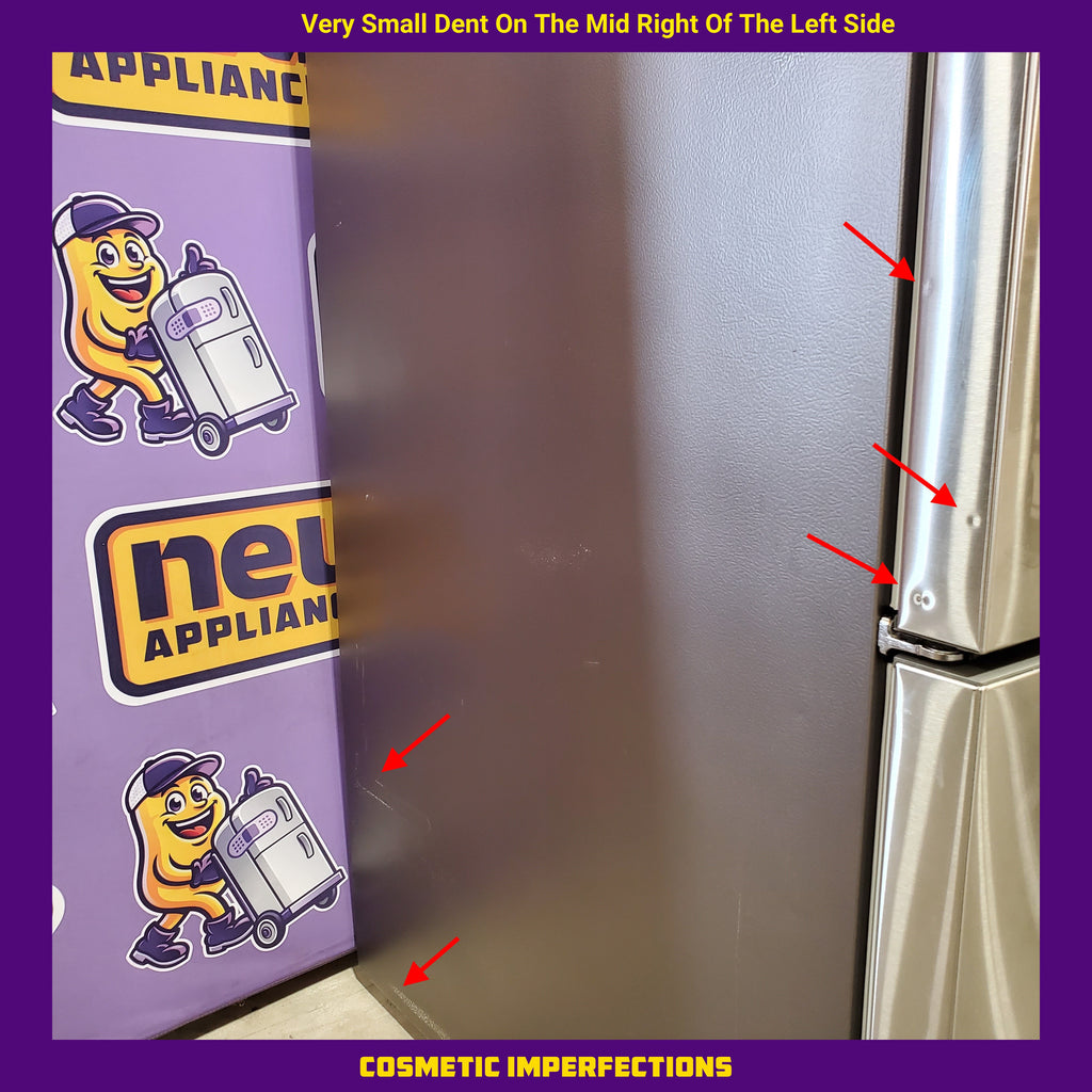 Pictures of Samsung 26.5 cu. ft. Large Capacity 3-Door French Door Refrigerator with Family Hub™ and External Water & Ice Dispenser in Stainless Steel 31132SD83 - RF27T5501SR - Scratch & Dent (Major) - Neu Appliance Outlet - Discount Appliance Outlet in Austin, Tx