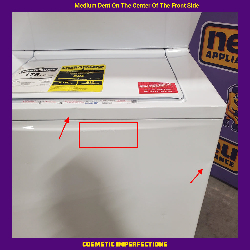 Pictures of Frigidaire Gas Washer/Dryer Laundry Center - 3.9 Cu. Ft Washer and 5.5 Cu. Ft. Dryer 3SD605 - FLCG7522AW - Scratch & Dent (Moderate) - Neu Appliance Outlet - Discount Appliance Outlet in Austin, Tx