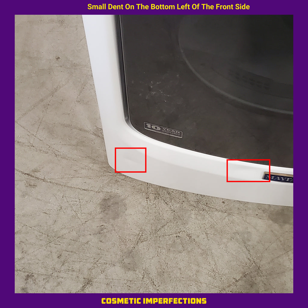 Pictures of Maytag Front Load 7.3 Cu. Ft. Electric Dryer with Extra Power and Quick Dry Cycle MED5630HW - Scratch & Dent (Minor) - Neu Appliance Outlet - Discount Appliance Outlet in Austin, Tx