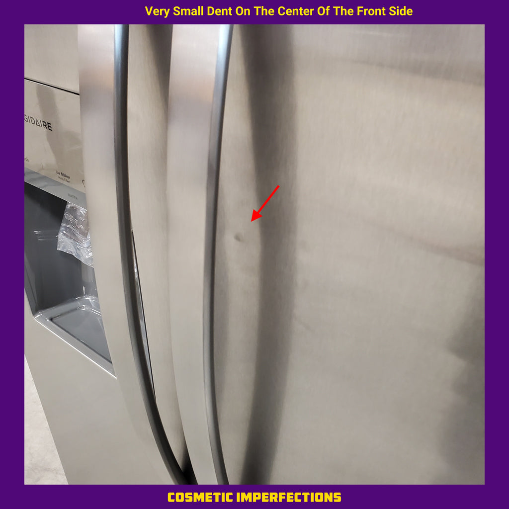 Frigidaire 22 Cu. Ft. Counter-Depth Side-by-Side Refrigerator in Stainless Steel 3SD968 - FRSC2333AS - Scratch & Dent (Moderate)