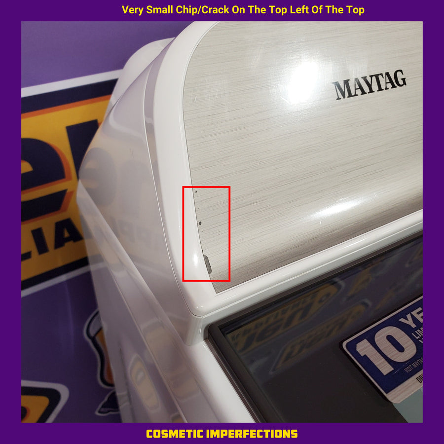 Maytag Top Load 4.8 cu ft Washer with Deep Fill and Slow-Close Glass Lid MVW6200KW - Scratch & Dent (Minor) and Maytag 7.0 cu. ft Top Load Gas Dryer with Moisture Sensing 16226 - MGD6200KW - Scratch and Dent (Minor)