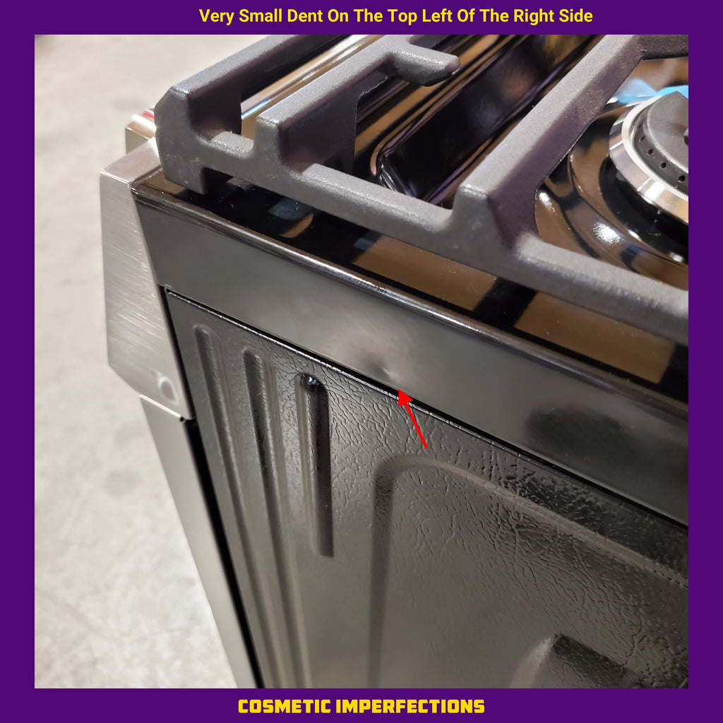 Pictures of Frigidaire Gallery Stone-Baked Pizza 5 Burners 6-cu ft Air Fry Convection Oven Slide-In Natural Gas Range in Smudge-Proof Stainless Steel 20531SD500 - GCFG3070BF - Scratch & Dent (Minor) - Neu Appliance Outlet - Discount Appliance Outlet in Austin, Tx