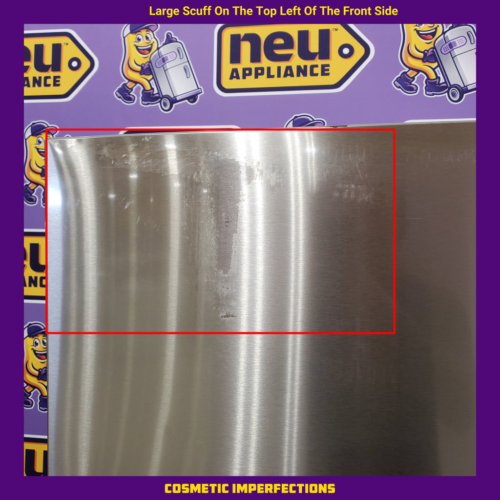 Pictures of Vissani 18.7 cu. ft. Bottom Freezer Refrigerator in Stainless Steel MDBF18SS - Scratch & Dent (Moderate) - Neu Appliance Outlet - Discount Appliance Outlet in Austin, Tx