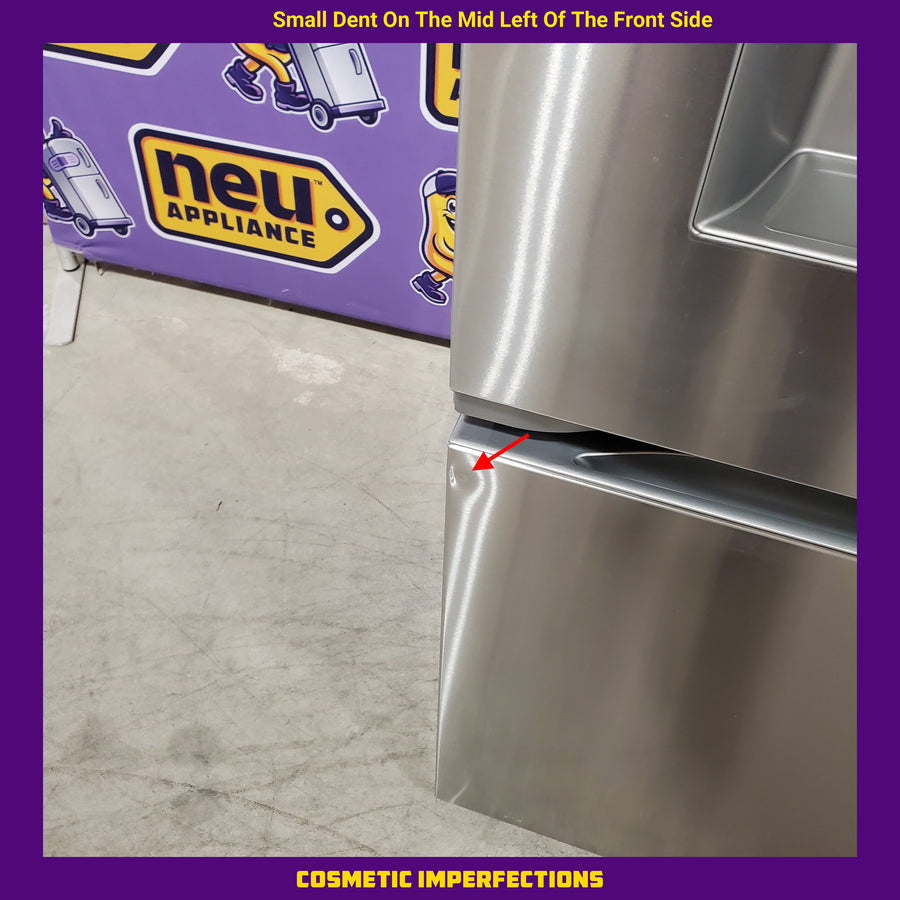 LG 26 cu. ft. Counter-Depth French Door Refrigerator in Stainless Steel with Mirror InstaView™ 22131SD94 - LRYKC2606S - Scratch & Dent (Minor)