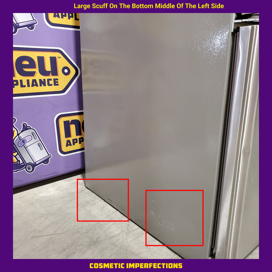 KitchenAid 18.7 cu. ft. Bottom Freezer Refrigerator in Stainless Steel 31133SD136 - KRBL109ESS - Scratch & Dent (Moderate)