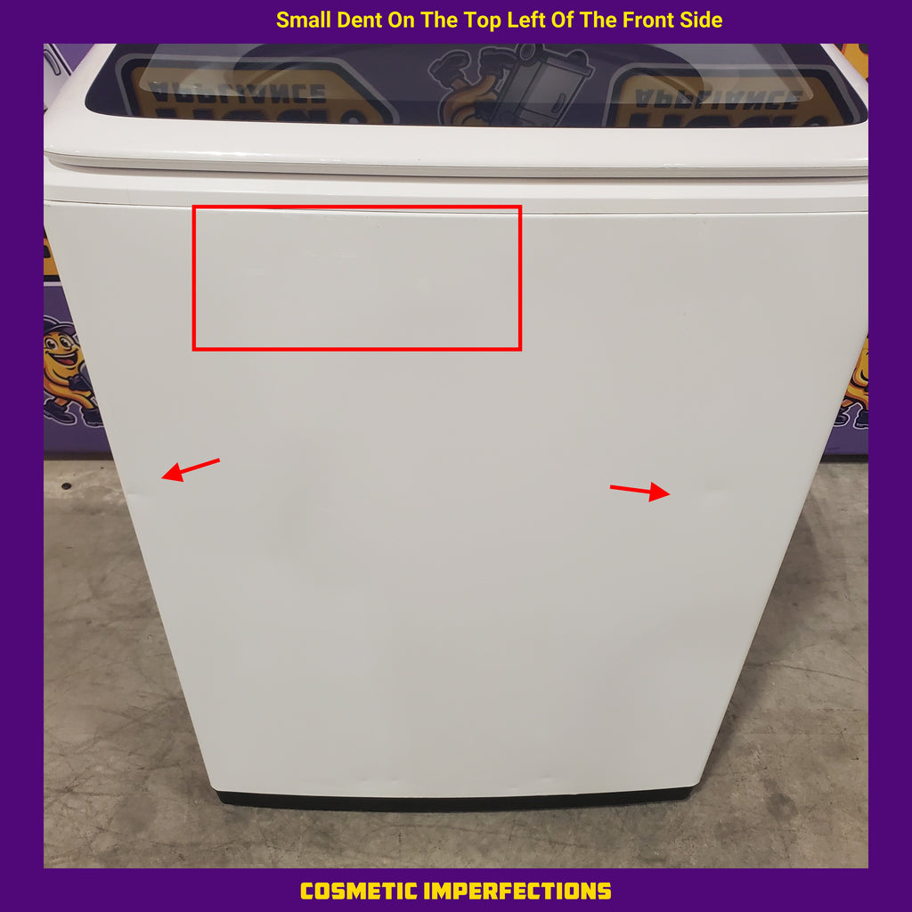Pictures of Samsung White Top Load 5.0 Cu. Ft. Washer with Super Speed WA50R5400AW - Certified Refurbished and Samsung White Electric 7.4 Cu. Ft. Dryer with Sensor Dry 16035 - DVE50R5200W - Certified Refurbished - Neu Appliance Outlet - Discount Appliance Outlet in Austin, Tx