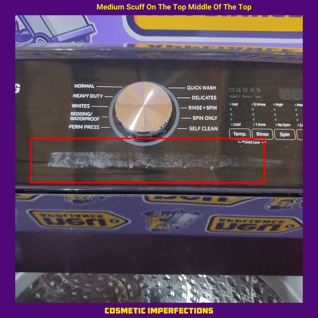 Samsung 5.0 cu. ft. Capacity Top Load Washer with Active WaterJet in Brushed Black WA50R5200AV - Certified Refurbished and Samsung Brushed Black 7.4 cu. ft. Smart Electric Dryer with Sensor Dry 16114 - DVE47CG3500V - New in Box