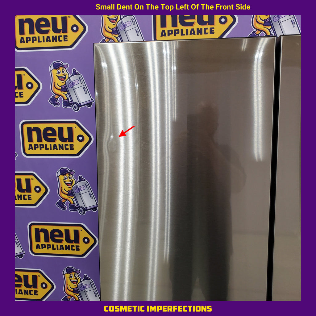 Pictures of Samsung 29 cu. ft. Bespoke 4-Door French Door Refrigerator with Beverage Center™ in Stainless Steel 4SD406 - RF29BB8600QL - Scratch & Dent (Minor) - Neu Appliance Outlet - Discount Appliance Outlet in Austin, Tx