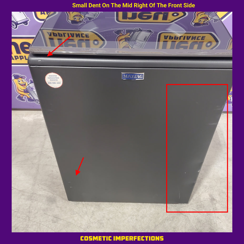 Pictures of Maytag Volcano Black Top Load 4.7 Cu. Ft. Pet Pro Washer with Built-In Faucet MVW6500MBK - Scratch & Dent (Moderate) and Maytag Volcano Black Pet Pro 7.0 cu. ft. Electric Dryer with XL Lint Trap and Steam 15032 - MED6500MBK - New in Box - Neu Appliance Outlet - Discount Appliance Outlet in Austin, Tx