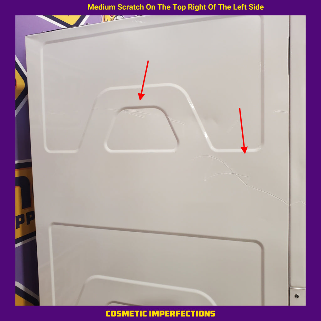 Pictures of GE Unitized Spacemaker® 2.3 cu. ft. Capacity Washer with Stainless Steel Basket and 4.4 cu. ft. Capacity Electric Dryer 24SD034 - GUD24ESSMWW - Scratch & Dent (Moderate) - Neu Appliance Outlet - Discount Appliance Outlet in Austin, Tx