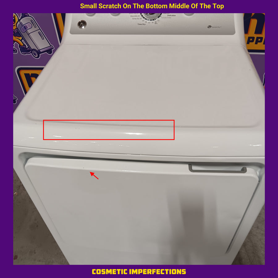 GE White Top Load 4.0 Cu. Ft. Capacity Washer with Stainless Steel Wash Basket GTW325ASWWW - Open Box and GE White Electric Aluminized Alloy Drum 7.2 Cu. Ft. Dryer with Sensor Dry and Extended Tumble 16234 - GTD45EASJWS - Certified Refurbished