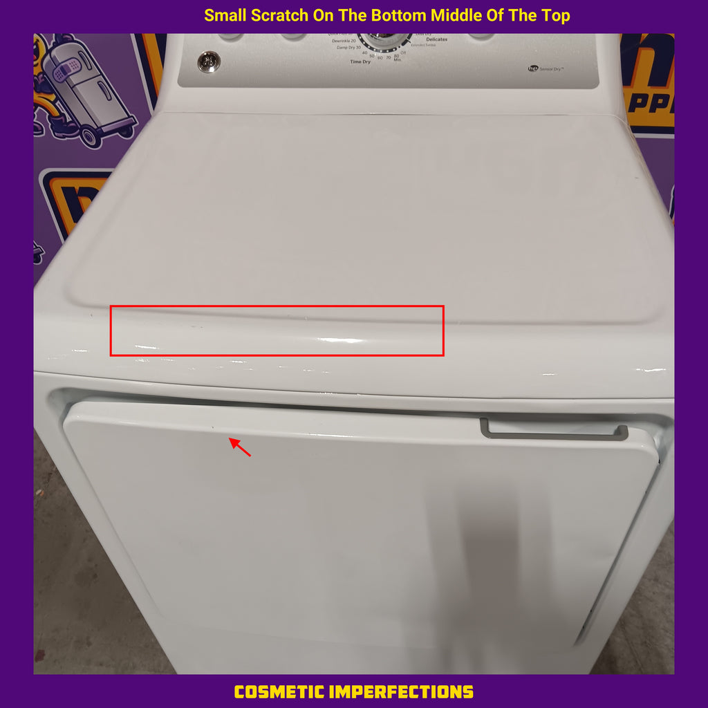 GE White Top Load 4.0 Cu. Ft. Capacity Washer with Stainless Steel Wash Basket GTW325ASWWW - Open Box and GE White Electric Aluminized Alloy Drum 7.2 Cu. Ft. Dryer with Sensor Dry and Extended Tumble 16234 - GTD45EASJWS - Certified Refurbished