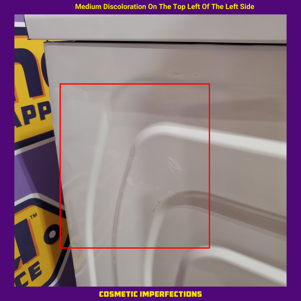 Pictures of Samsung 7.5 cu. ft. Front Load Electric Dryer with Smart Care in White 31134SD190 - DVE45T6000W - Scratch & Dent (Moderate) - Neu Appliance Outlet - Discount Appliance Outlet in Austin, Tx
