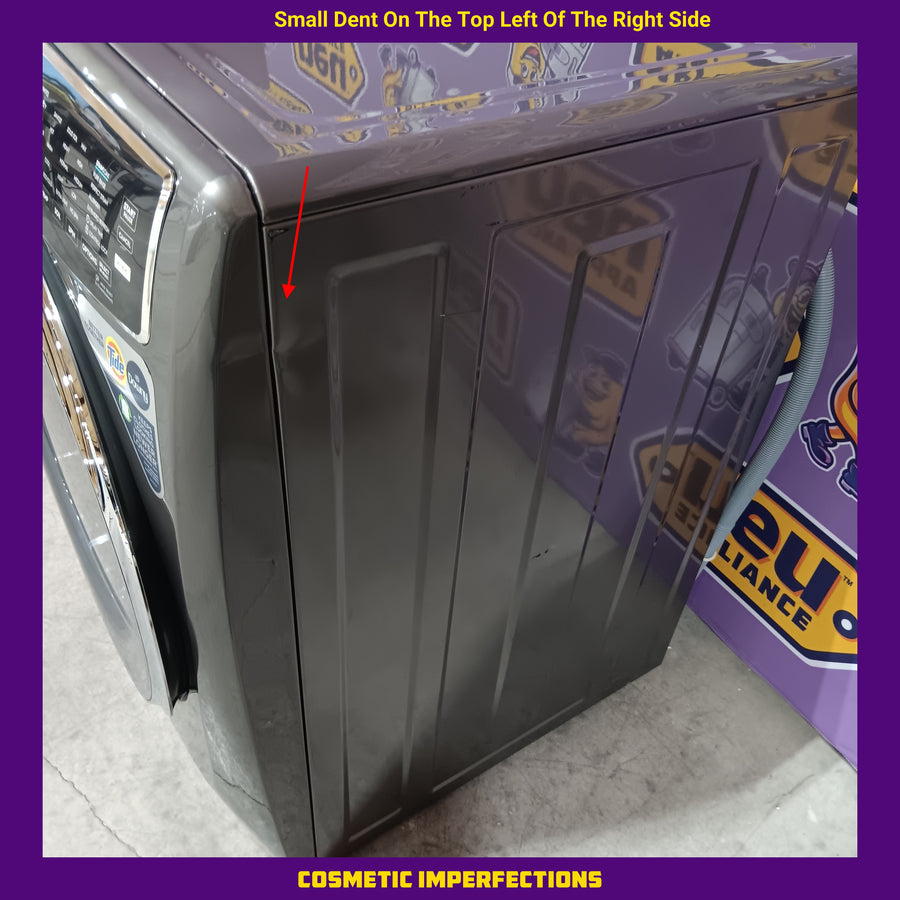 Electrolux Titanium Front Load 600 Series 4.5 Cu. Ft. Washer with Smartboost ELFW7637AT - Scratch & Dent (Moderate) and Electrolux 8 cu. ft. vented Front Load Stackable 600 Series Electric Dryer with LuxCare Dry 16248 - ELFE7637AT - Scratch & Dent (Minor)