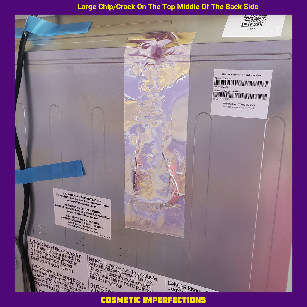 Frigidaire Gallery 20 Cu. Ft. 30" Wide Standard-Depth French Door Refrigerator in Stainless Steel 3SD817 - GRFN2023AF - Scratch & Dent (Moderate)