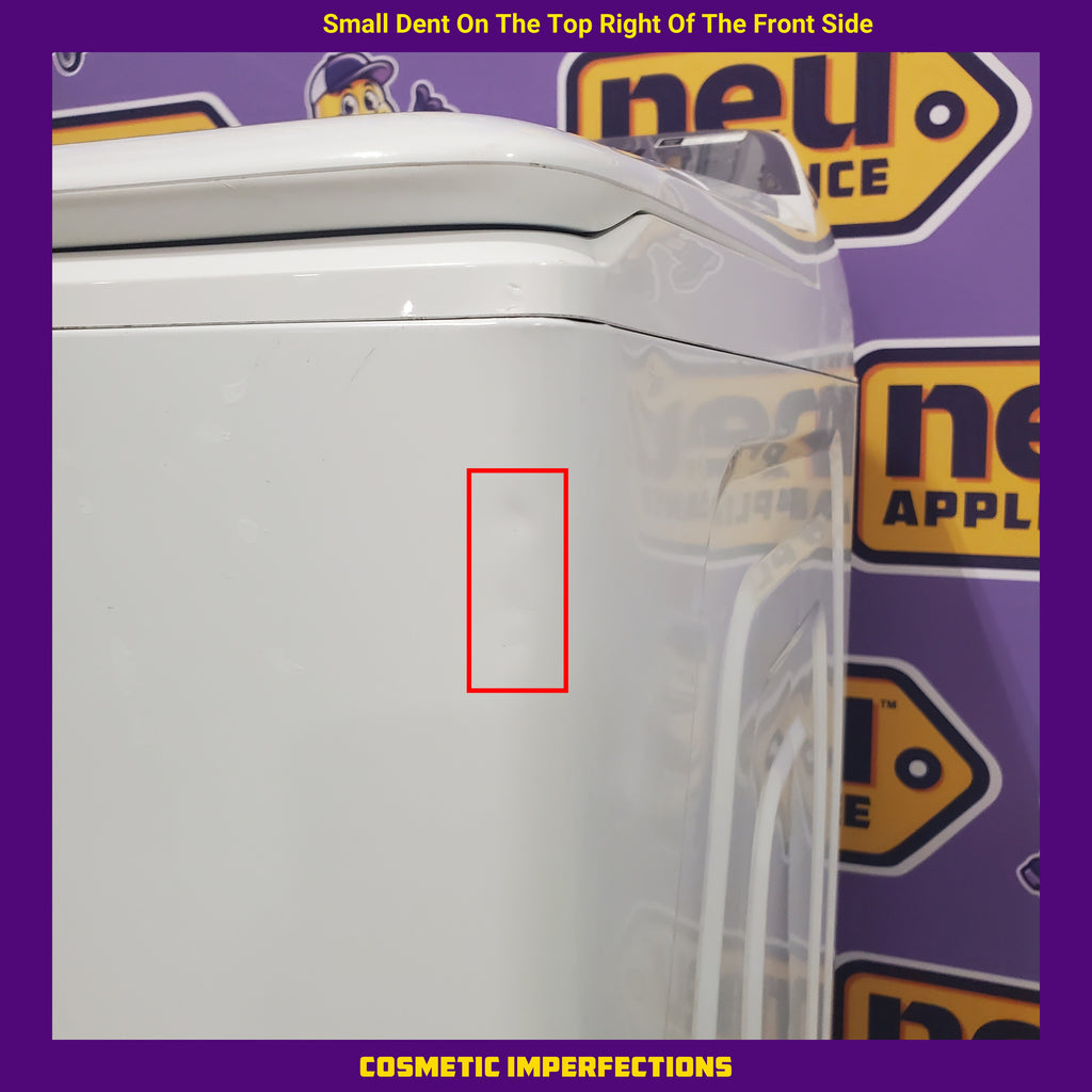 Pictures of Samsung White Top Load 5.0 Cu. Ft. Washer with Active Water Jet WA50R5200AW - Certified Refurbished and Samsung White Electric 7.4 Cu. Ft. Dryer with Sensor Dry DVE50R5200W - Scratch and Dent (Minor) - Neu Appliance Outlet - Discount Appliance Outlet in Austin, Tx