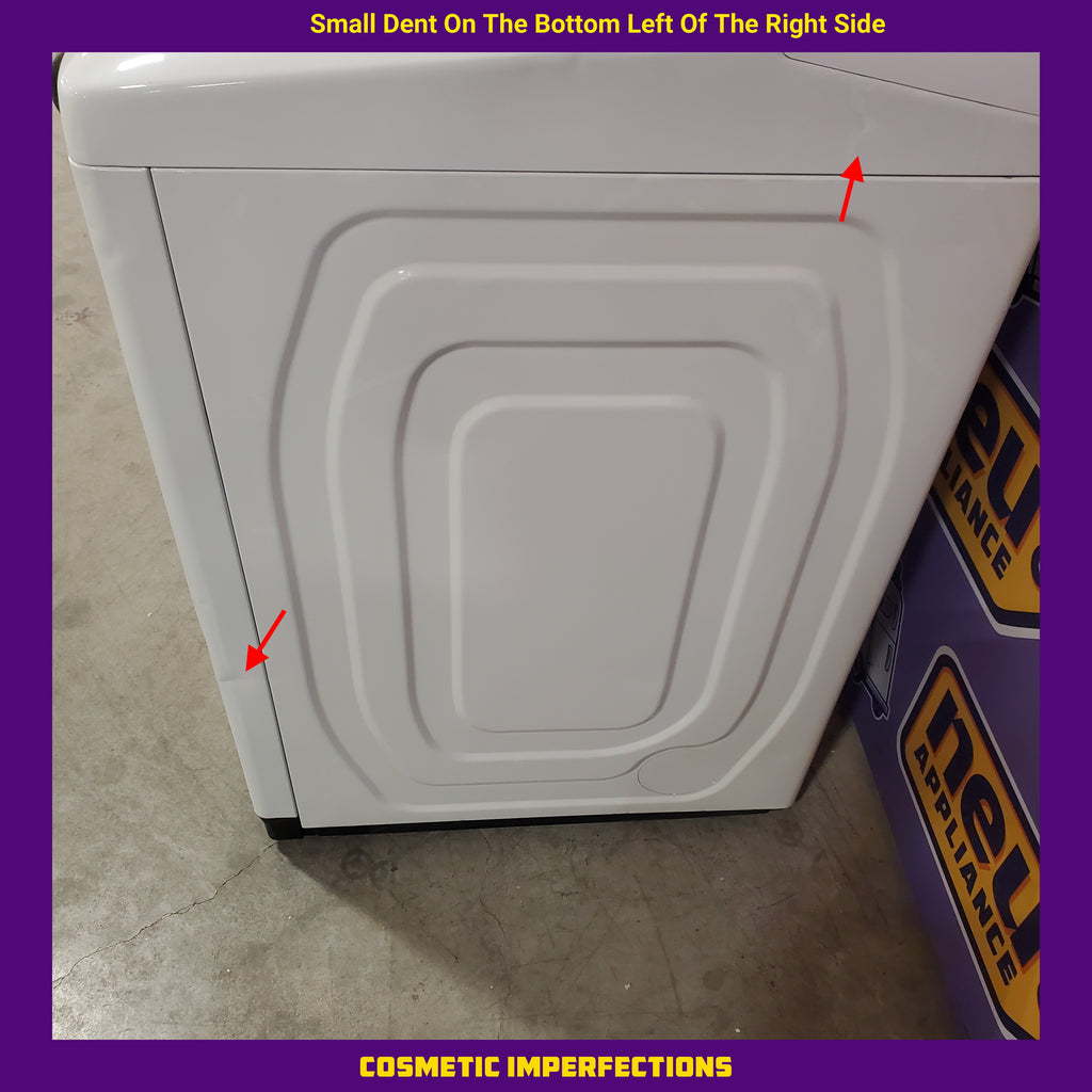 Samsung White Top Load 5.0 Cu. Ft. Washer with Active Water Jet 16096 - WA50R5200AW - Certified Refurbished and Samsung White Electric 7.4 Cu. Ft. Dryer with Sensor Dry 16085 - DVE50R5200W - Certified Refurbished