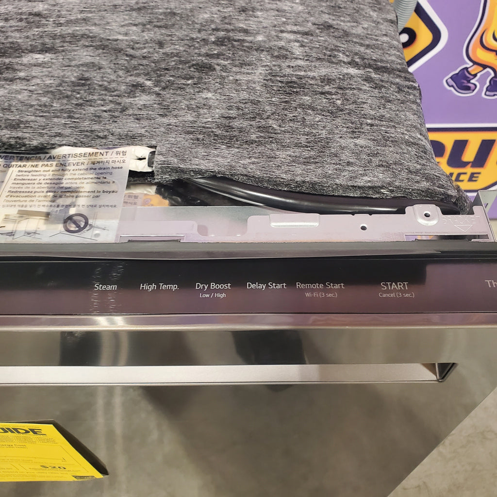 Pictures of LG Black Stainless Steel Smart FlushFit™ Top Control Dishwasher with 1-Hour Wash & Dry, QuadWash® Pro, and Dynamic Heat Dry™ w/AutoVent Dry™ 25133SD447 - LDNPM545D - Open Box - Neu Appliance Outlet - Discount Appliance Outlet in Austin, Tx