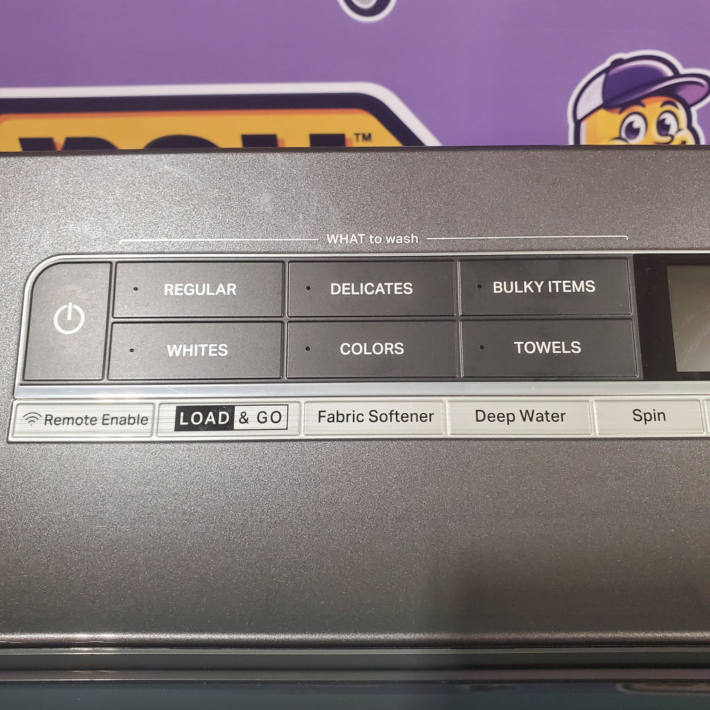 Pictures of Whirlpool Chrome Shadow 5.2 - 5.3 cu. ft. ENERGY STAR Top Load Washer with 2 in 1 Removable Agitator and Load & Go™ dispenser WTW8127LC and 7.4 cu. ft. Top Load Electric Dryer with Advanced Moisture Sensing WED8127LC - Scratch & Dent - Minor - Neu Appliance Outlet - Discount Appliance Outlet in Austin, Tx