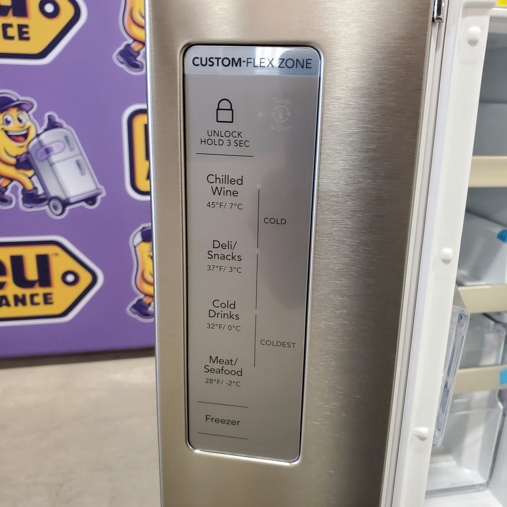 Pictures of Frigidaire Gallery 22 Cu. Ft. Counter-Depth 4-Door Energy Star Certified Refrigerator in Smudge-Proof Stainless Steel GRQC2255BF - Scratch & Dent (Minor) - Neu Appliance Outlet - Discount Appliance Outlet in Austin, Tx
