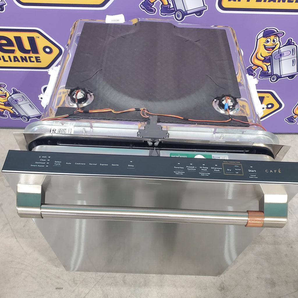 Pictures of Café™ CustomFit ENERGY STAR Stainless Interior Smart Dishwasher with Ultra Wash Top Rack and Dual Convection Ultra Dry, LED Lights, 39 dBA CDT888P2VS1 - Open Box - Neu Appliance Outlet - Discount Appliance Outlet in Austin, Tx