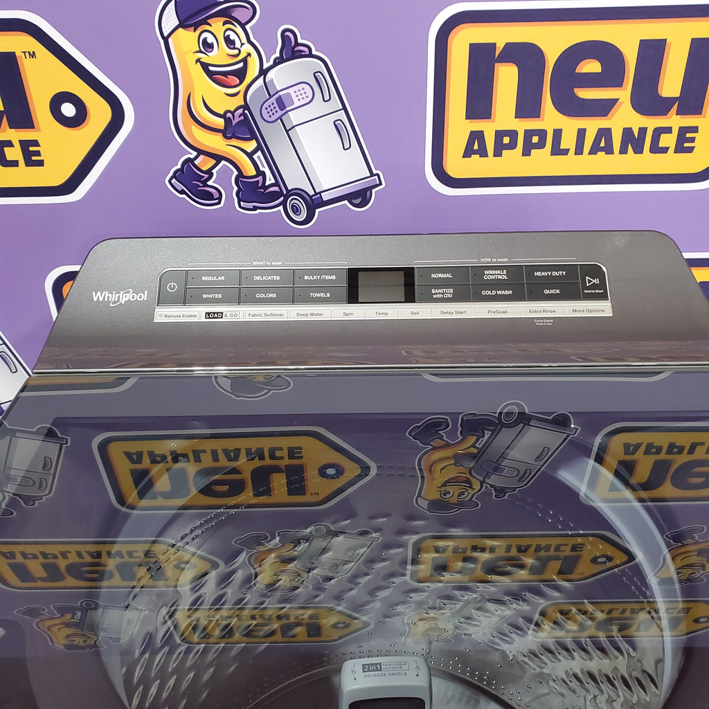 Pictures of Whirlpool Chrome Shadow 5.2 - 5.3 cu. ft. ENERGY STAR Top Load Washer with 2 in 1 Removable Agitator and Load & Go™ Dispenser 6SD116 - WTW8127LC - Scratch & Dent (Minor) - Neu Appliance Outlet - Discount Appliance Outlet in Austin, Tx