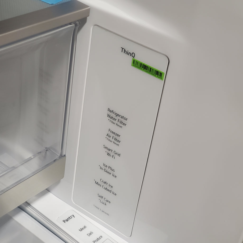 Pictures of LG 26 cu. ft. Counter-Depth French Door Refrigerator in Stainless Steel with Mirror InstaView™ LRYKC2606S - Open Box - Neu Appliance Outlet - Discount Appliance Outlet in Austin, Tx