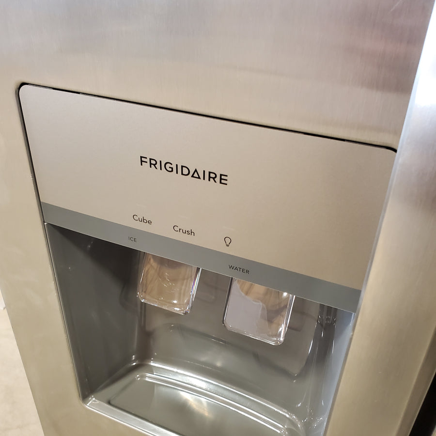 Frigidaire 33" Wide 22.3 cu. ft. ENERGY STAR Side by Side Refrigerator Stainless Steel with Exterior Water and Ice Dispenser FRSS2323AS - Open Box