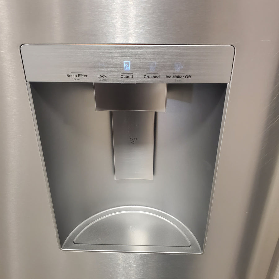 KitchenAid 36 in. 30 cu. ft. Standard Depth French Door Refrigerator in PrintShield Stainless with Exterior Water and Ice KRFF436SPS - Scratch & Dent (Minor)