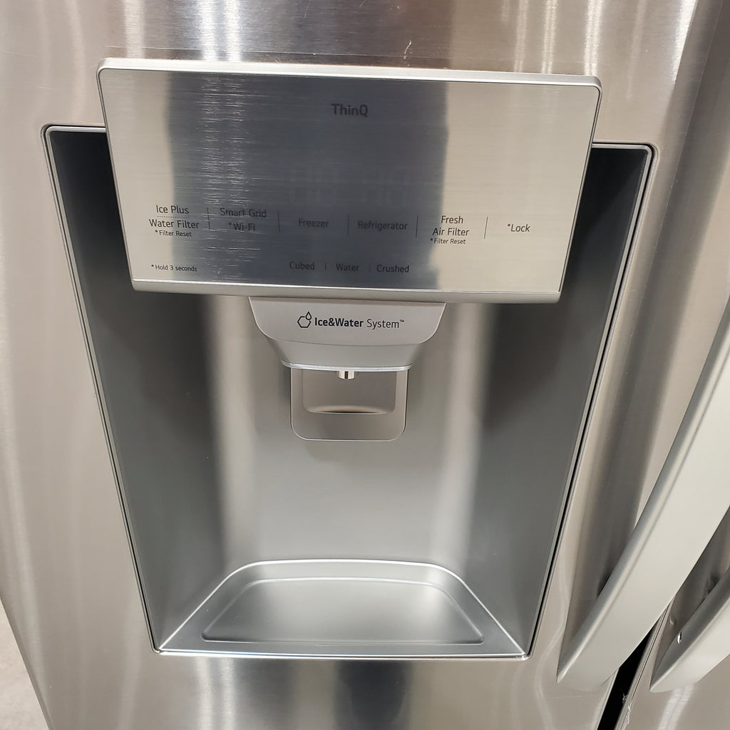 Pictures of LG 27.8-cu ft 4-Door French Door Refrigerator with Dual Ice Maker in Fingerprint Resistant Steel 5SD197 - LRMXS2806S - Scratch & Dent (Major) - Neu Appliance Outlet - Discount Appliance Outlet in Austin, Tx