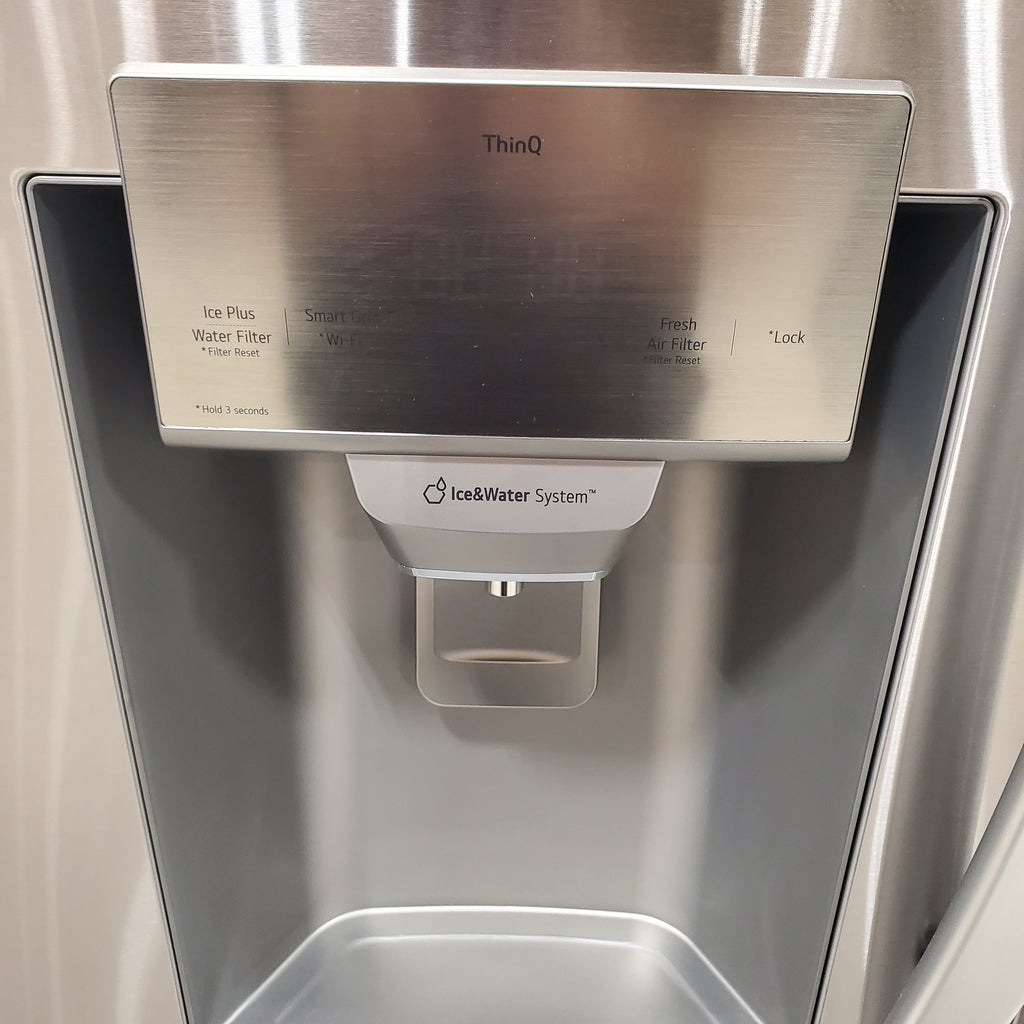 Pictures of LG 27.8-cu ft 4-Door French Door Refrigerator with Dual Ice Maker in Fingerprint Resistant Steel 22SD025 - LRMXS2806S - Open Box - Neu Appliance Outlet - Discount Appliance Outlet in Austin, Tx