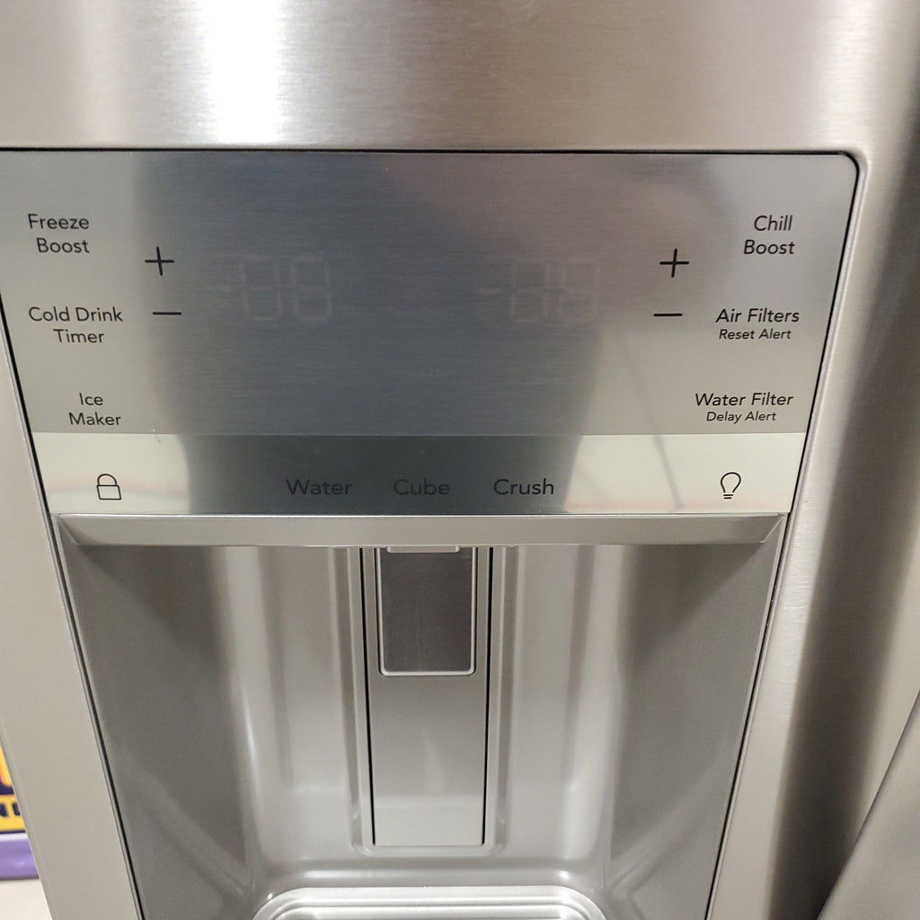 Pictures of Frigidaire Gallery 22 Cu. Ft. 4-Door Counter-depth French Door Refrigerator with Ice Maker (Fingerprint Resistant Stainless Steel) ENERGY STAR GRMC2273CF - Scratch and Dent (Major) - Neu Appliance Outlet - Discount Appliance Outlet in Austin, Tx
