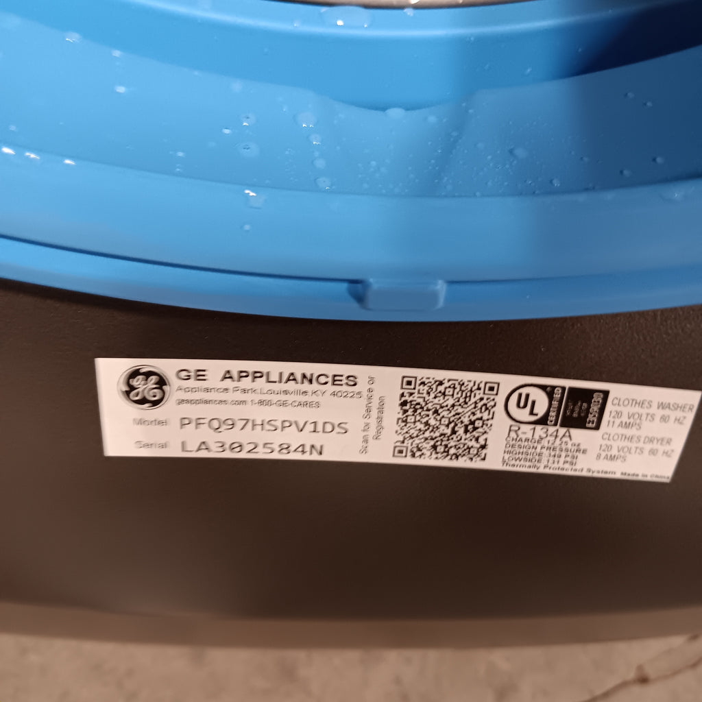 Pictures of GE Profile Energy Star Ultra Fast 4.8 Cu. Ft. Capacity 2-in-1 Washer and Dryer with Ventless Inverter Heat Pump Technology and Pet Hair Removal PFQ97HSPVDS - New in Box - Neu Appliance Outlet - Discount Appliance Outlet in Austin, Tx