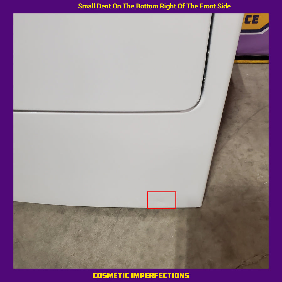GE White Electric 7.2 Cu. Ft. Dryer with Aluminized Alloy Drum GTD42EASJWW - Certified Refurbished