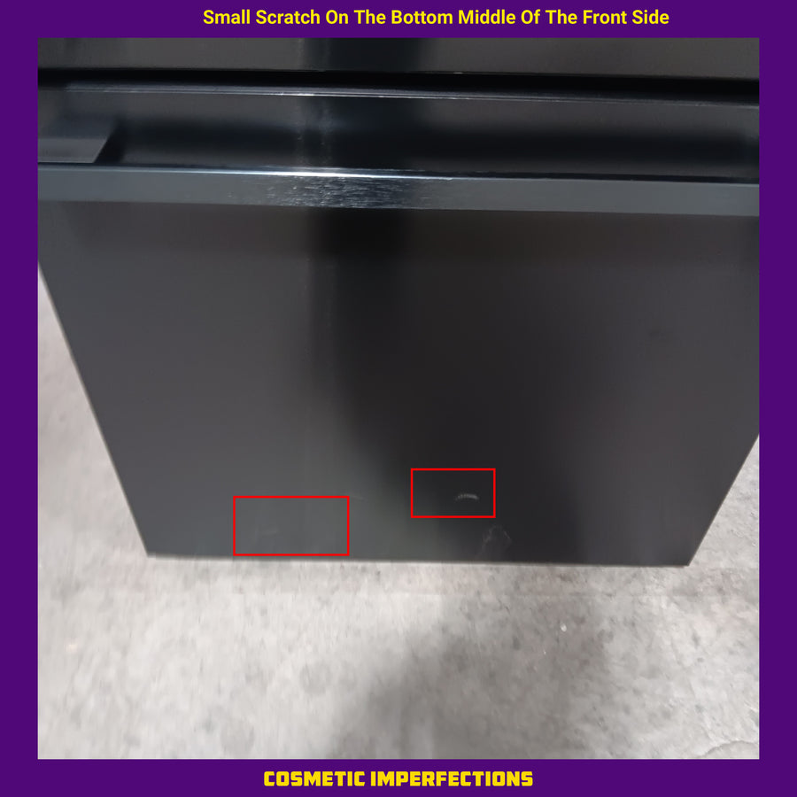 Hisense Black Metallic Steel  17.2 cu. ft. Refrigerator with Bottom Mount Freezer 22321470 - HRB171N6ABE - Scratch & Dent (Moderate)