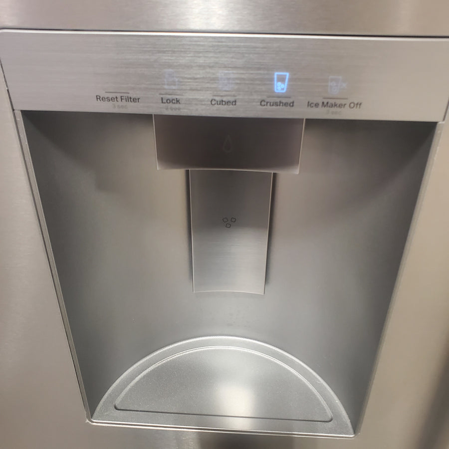 KitchenAid 36 in. 30 cu. ft. Standard Depth French Door Refrigerator in PrintShield Stainless with Exterior Water and Ice KRFF436SPS - Scratch & Dent (Minor)