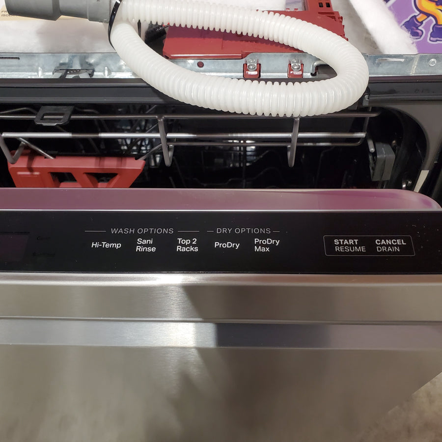 Whirlpool® 24-Inch Top Control Dishwasher with Total Coverage Wash and Auto Open Air Dry in Fingerprint Resistant Stainless Steel WDPS8024SZ - Open Box
