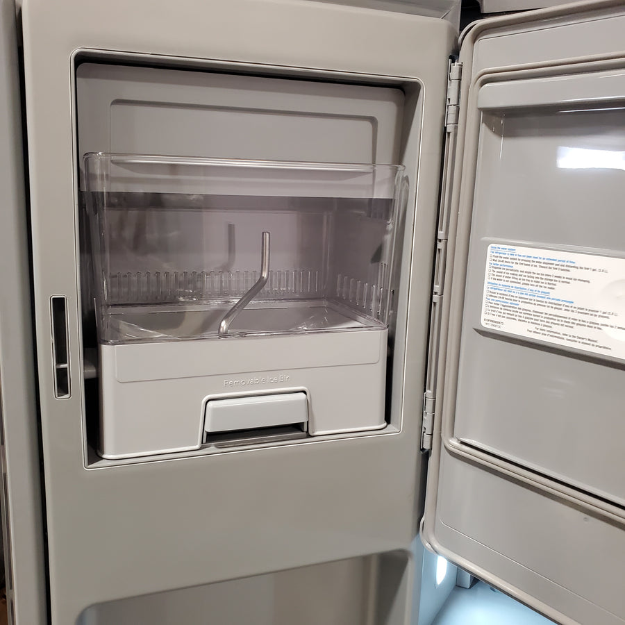 KitchenAid 36 in. 29 cu. ft. Standard Depth French Door Refrigerator in PrintShield Stainless with FreshChill Full-Width Drawer KRMF436SPS - Open Box