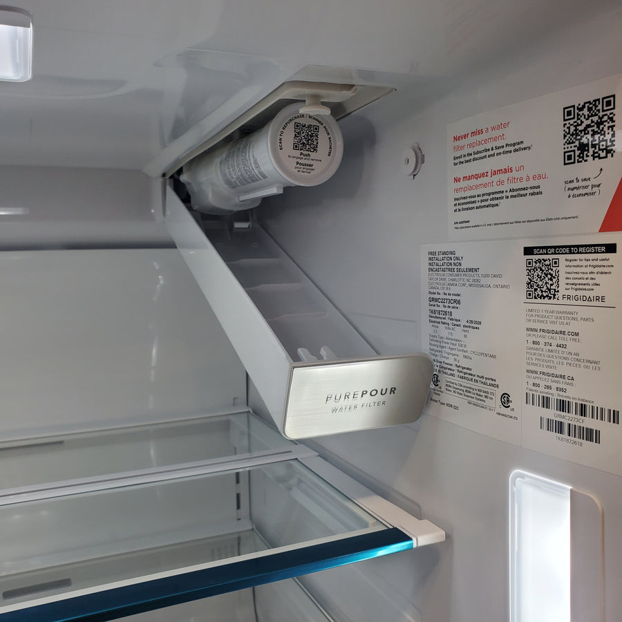 Frigidaire Gallery 22 Cu. Ft. 4-Door Counter-depth French Door Refrigerator with Ice Maker (Fingerprint Resistant Stainless Steel) ENERGY STAR GRMC2273CF - Scratch & Dent (Minor)